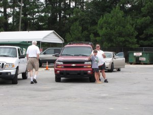 The big red bus needs some attention!